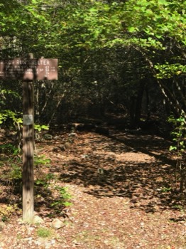  AT sign and sidepath to Birch Run (water source) 