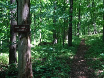  second entrance trail to shelter 