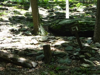  sign to campsites 